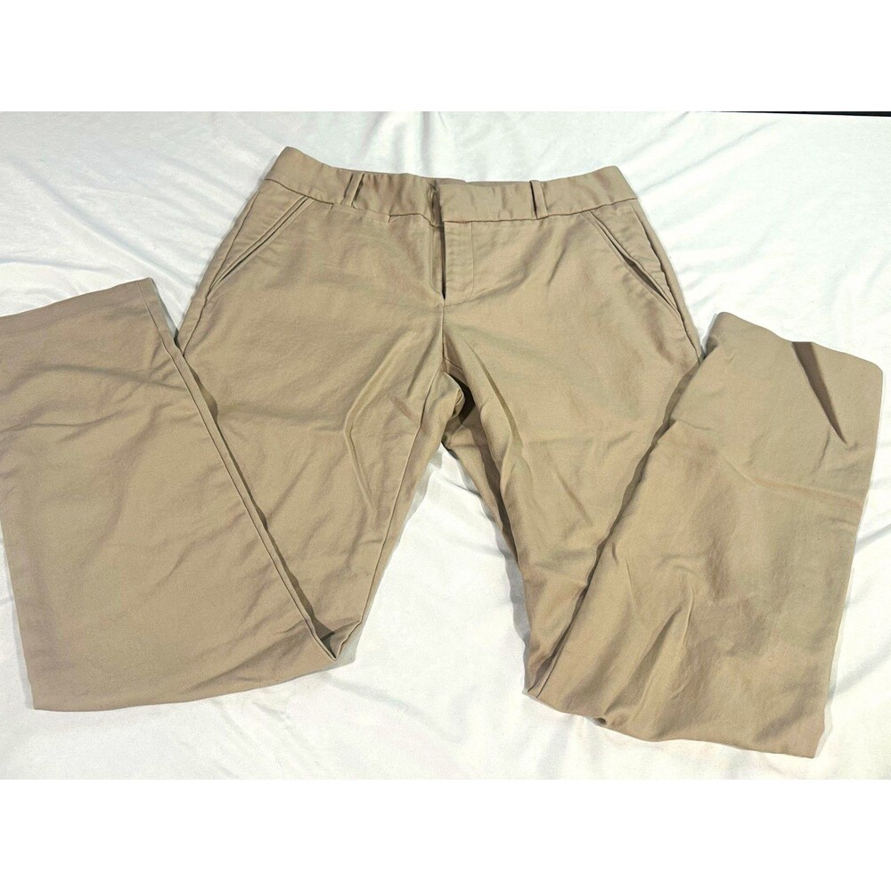 Calvin Klein Women’s Size 6 Tan Straight Leg Flat Front Dress Pants